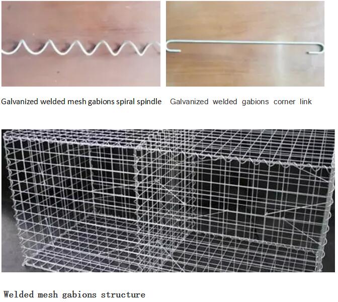 Welded mesh gabions for landscaping