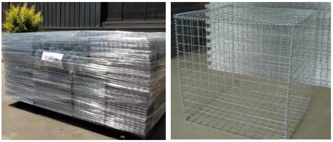 Welded mesh gabions for landscaping