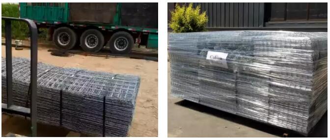 Welded mesh gabion box for retaining wall