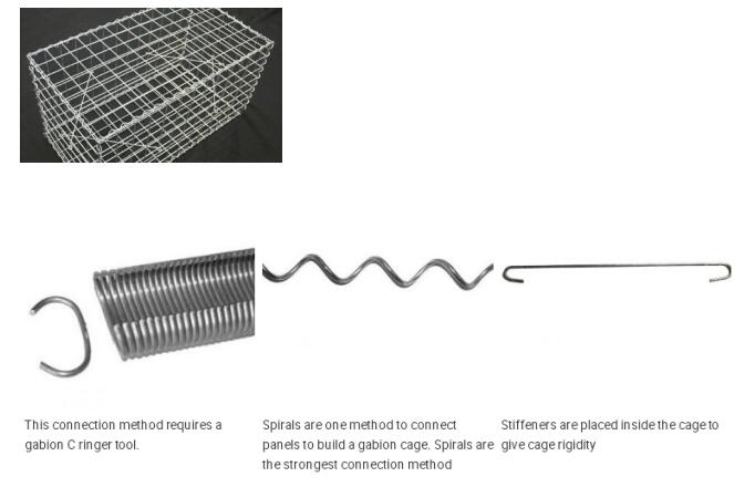 Welded mesh gabions for river control