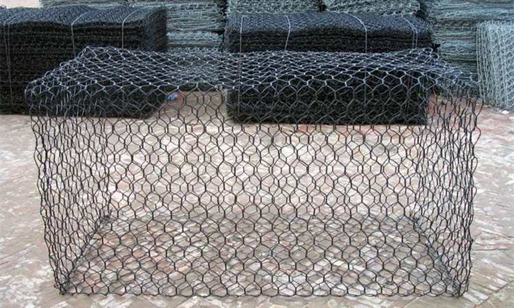 PVC coated hexagonal woven gabion stone cage gabion basket
