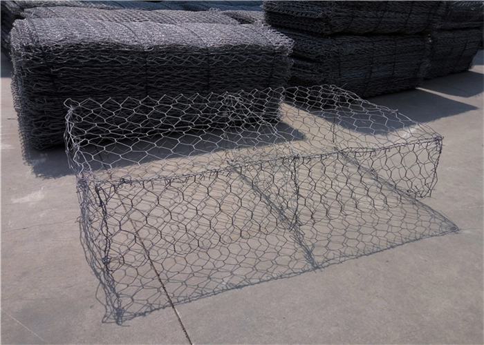 Hexagonal Metal Gabion Baskets Wear Resistant For Soil Erosion Protection