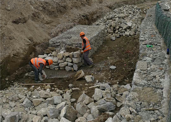 Hexagonal Metal Gabion Baskets Wear Resistant For Soil Erosion Protection