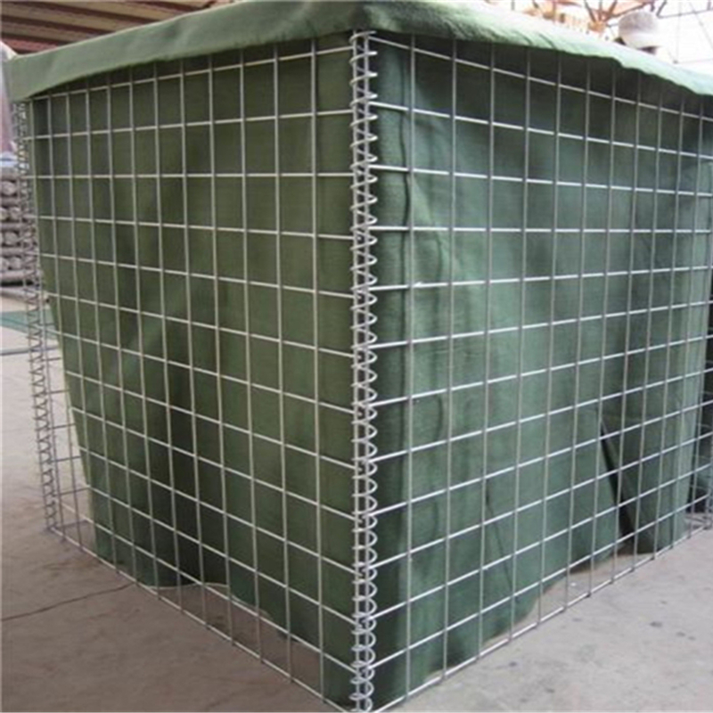 Welded Military sand gabion box wall hesco barrier